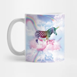 Rainbow Zebra Unicorn Mug